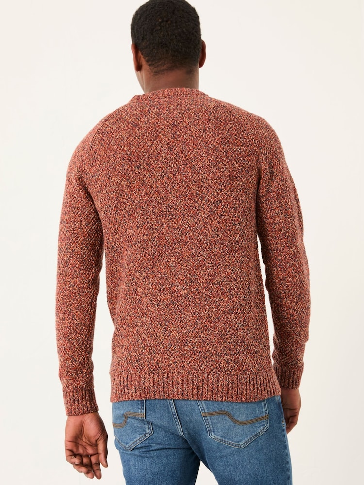 FatFace Hove Red Crew Neck Knitted Jumper - Image 2 of 5