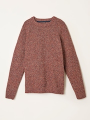 FatFace Hove Red Crew Neck Knitted Jumper - Image 5 of 5