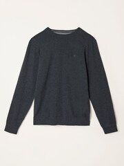 Cinza carvão - FatFace Crew Neck Knitted Jumper - Imagem 1 de 1