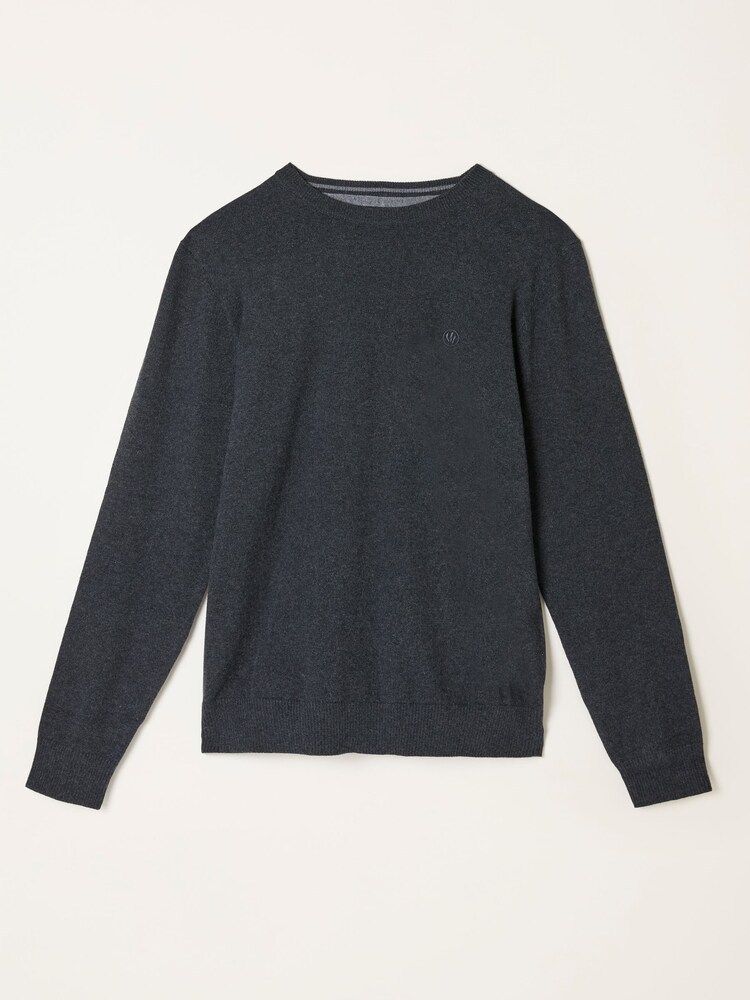 Cinza carvão - FatFace Crew Neck Knitted Jumper - Imagem 1 de 1
