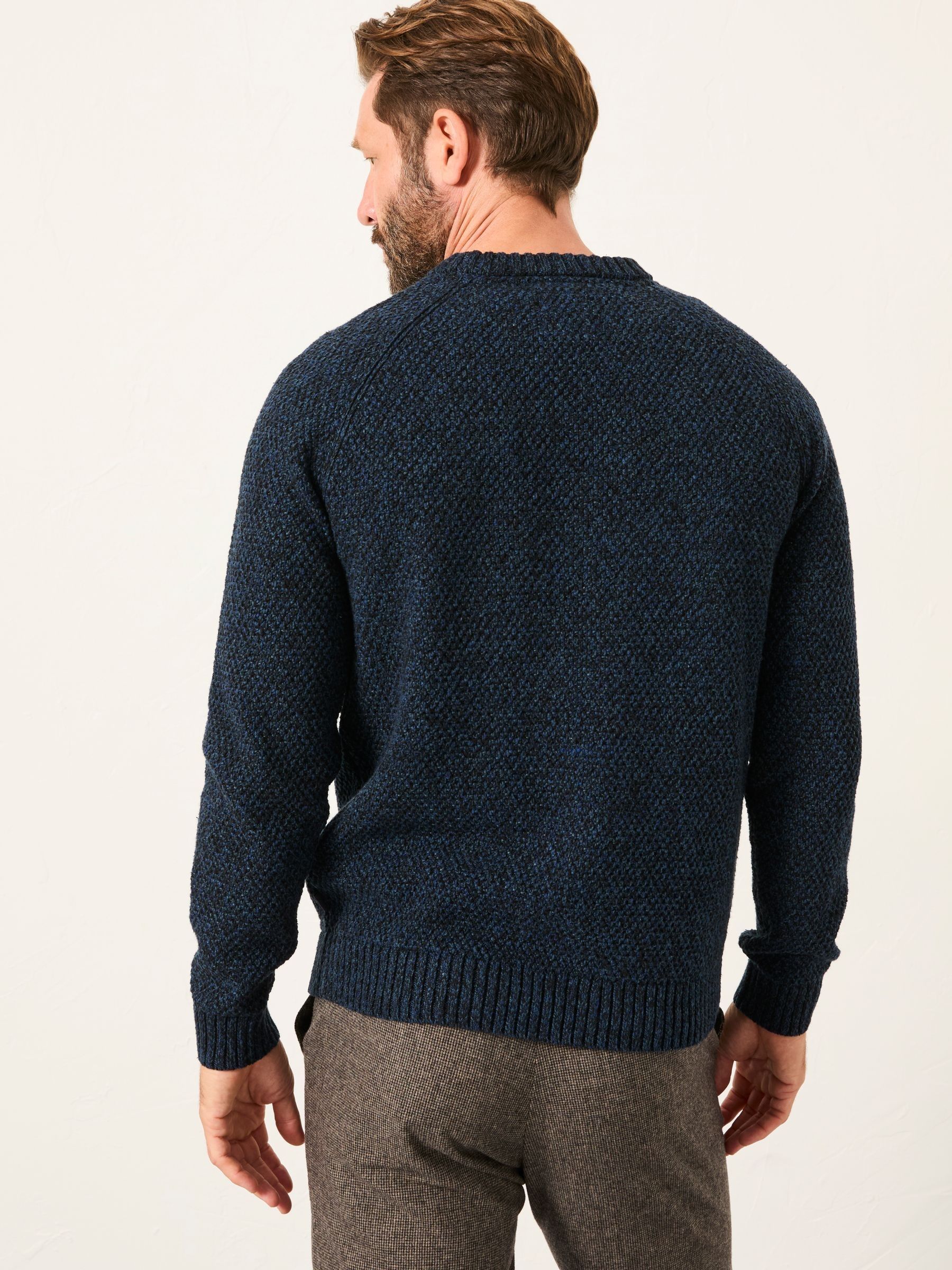 Buy FatFace Hove Navy Crew Neck Knitted Jumper from the Next UK