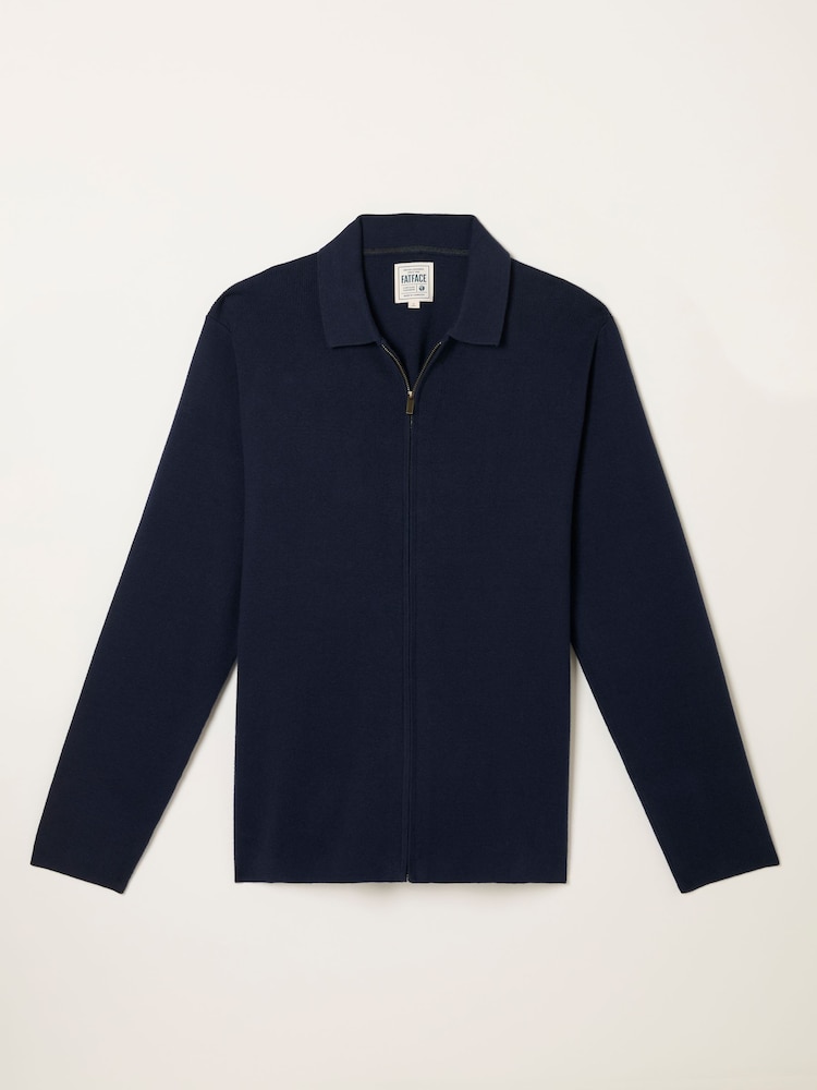 FatFace Collar Knitted Cardigan - Slika 1 iz 1