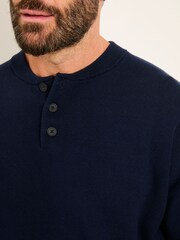 FatFace Knitted Henley - Imagen 3 de 4