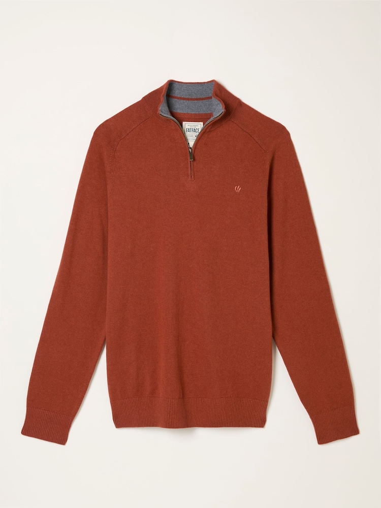Terakota - FatFace Half Neck Knitted Jumper - Slika 5 iz 5