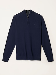Mornarica - FatFace Half Neck Knitted Jumper - Slika 1 iz 1