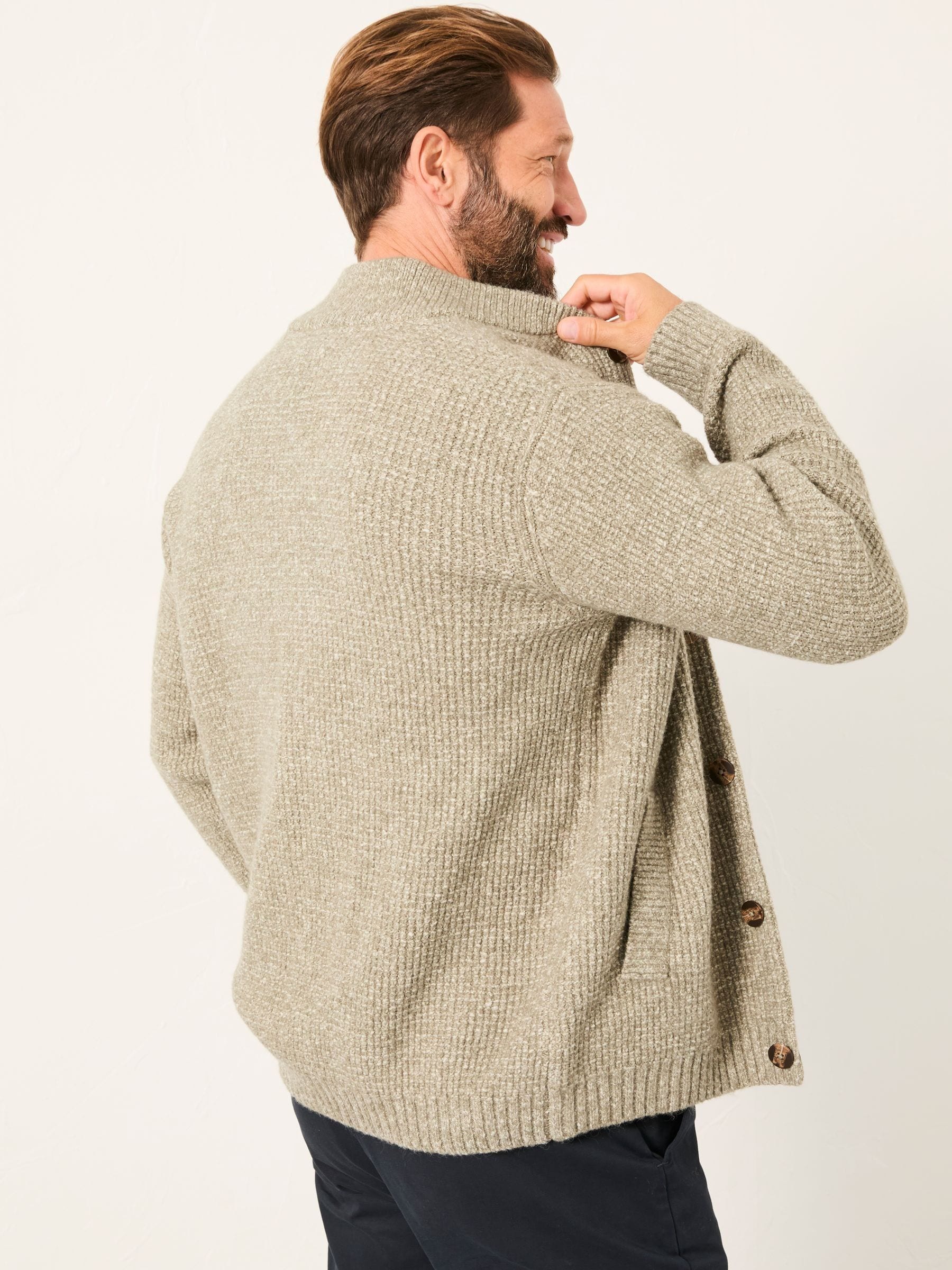 Buy FatFace Sefton Green Haze Knitted Cardigan from the Next UK