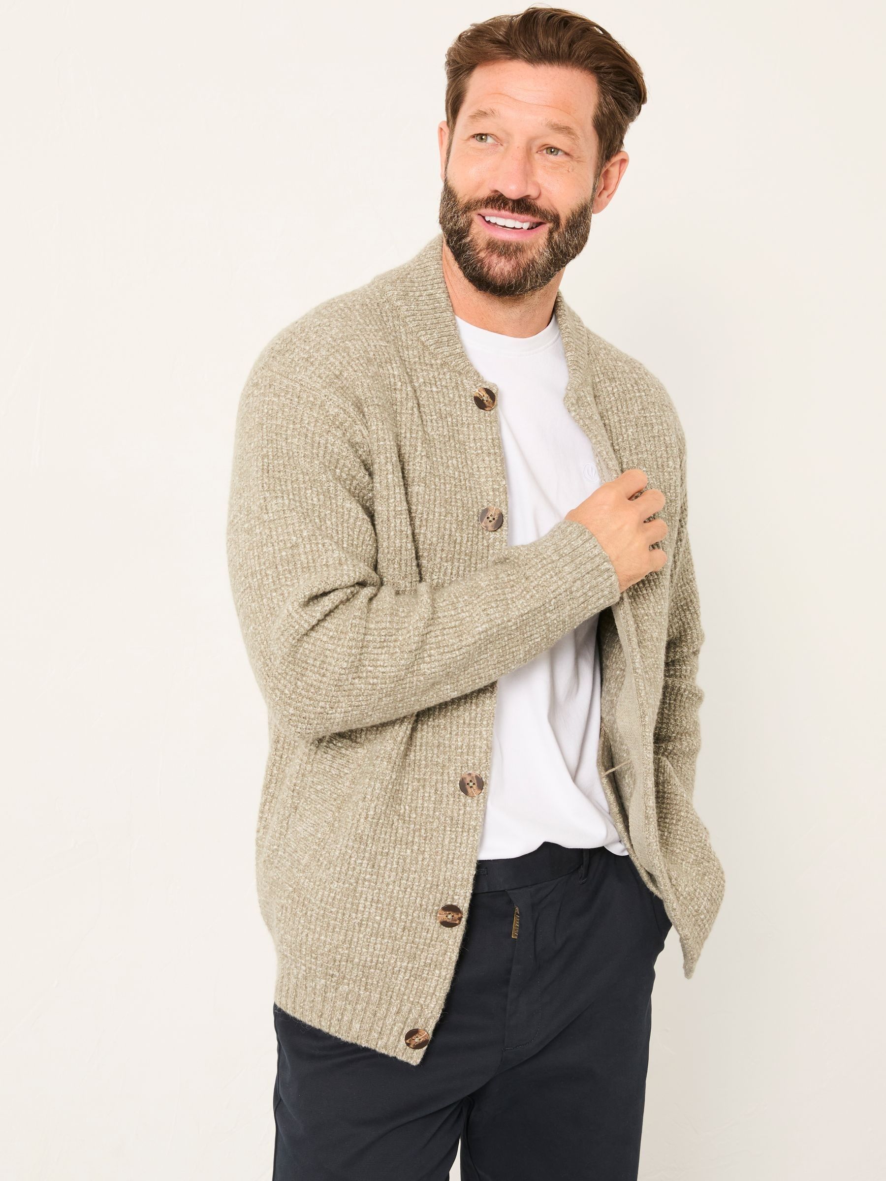 Buy FatFace Sefton Green Haze Knitted Cardigan from the Next UK