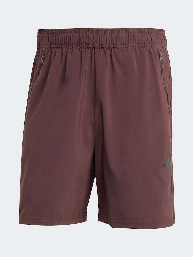 adidas Brown Train Essentials Woven Training Shorts - Image 6 of 6