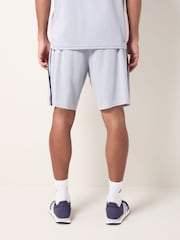 adidas Grey Train Essentials Piqué 3-Stripes Training Shorts - Image 3 of 6