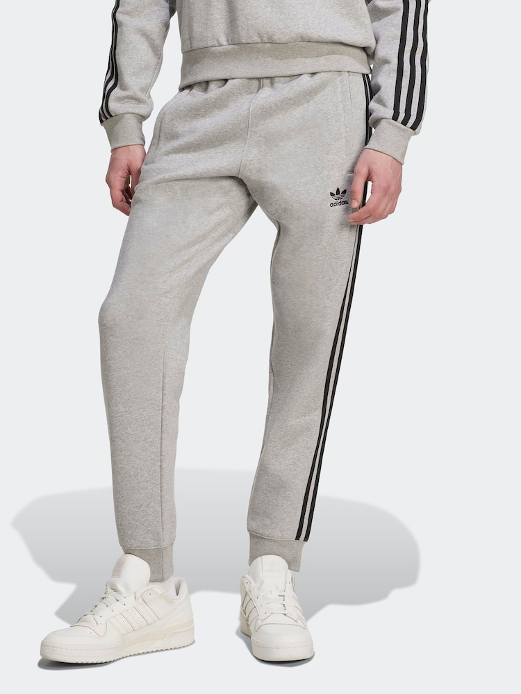 adidas Originals Grey Adicolor 3-Stripes Joggers - Image 1 of 6