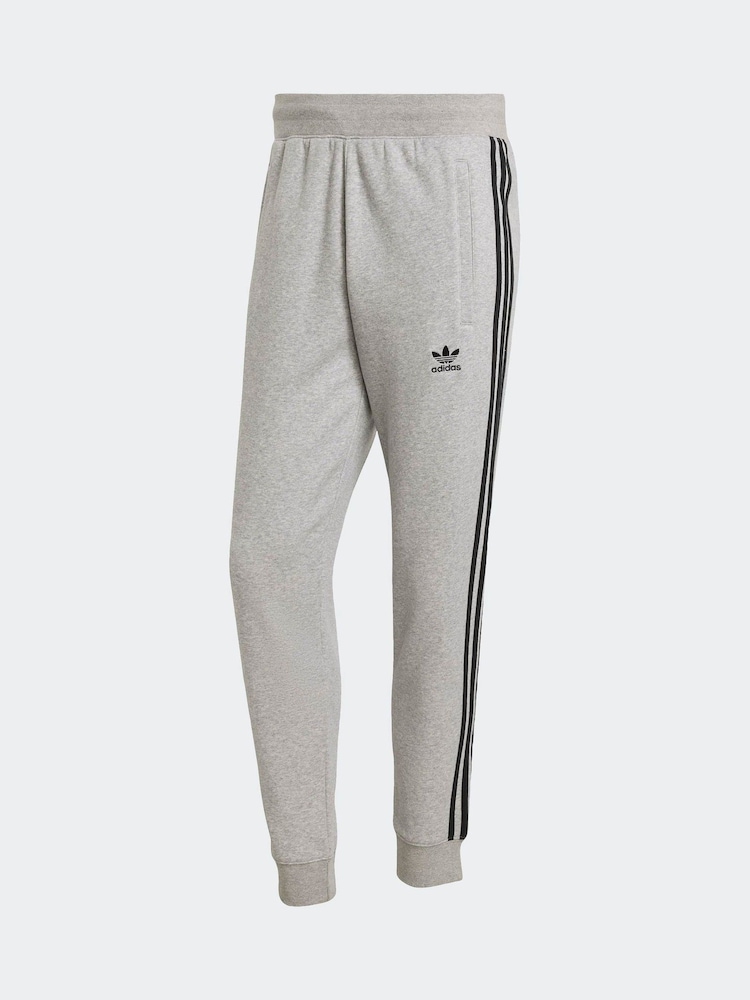 adidas Originals Grey Adicolor 3-Stripes Joggers - Image 6 of 6