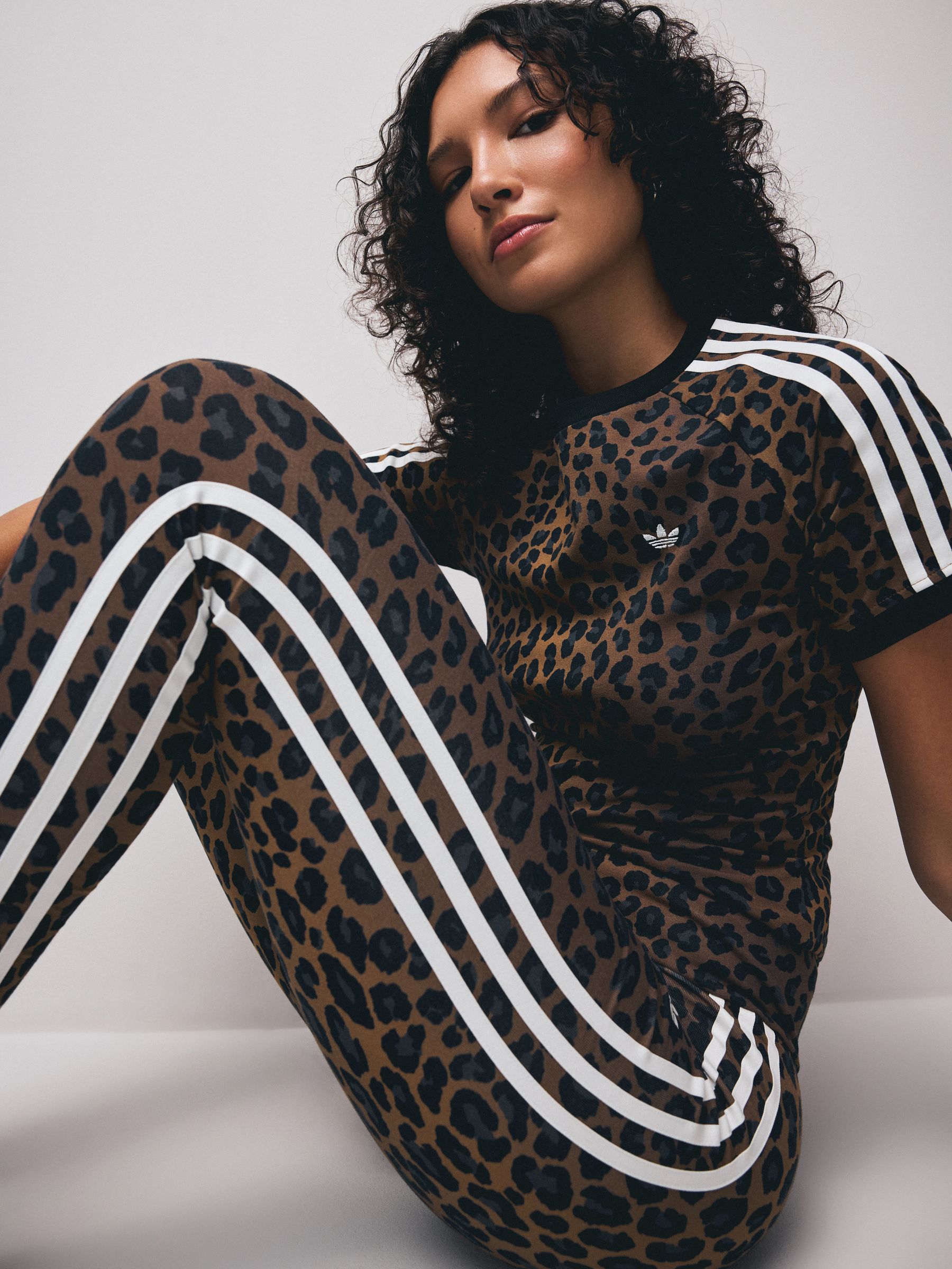 Buy adidas Originals Natural Leopard 3-Stripes Leggings from Buy adidas Originals Natural Leopard 3-Stripes Leggings from