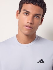 adidas Grey Train Essentials Training T-Shirt - Image 4 of 6