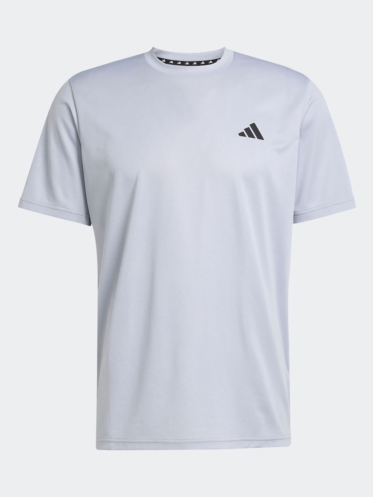 adidas Grey Train Essentials Training T-Shirt - Image 6 of 6