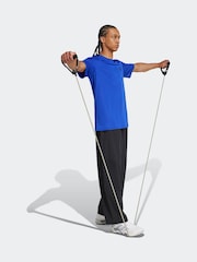adidas Blue Train Essentials Training T-Shirt - Image 3 of 6