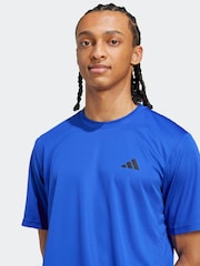 adidas Blue Train Essentials Training T-Shirt - Image 4 of 6