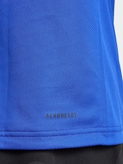 adidas Blue Train Essentials Training T-Shirt - Image 5 of 6