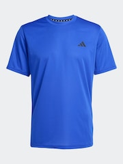 adidas Blue Train Essentials Training T-Shirt - Image 6 of 6