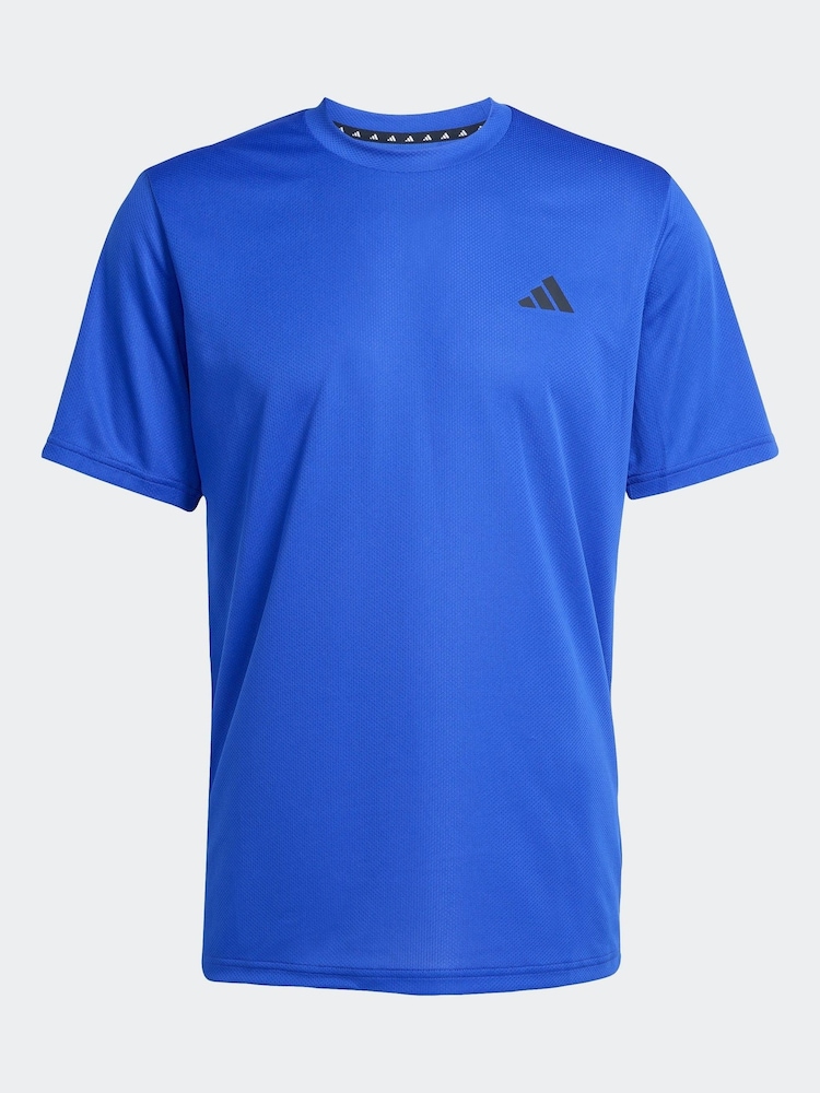 adidas Blue Train Essentials Training T-Shirt - Image 6 of 6
