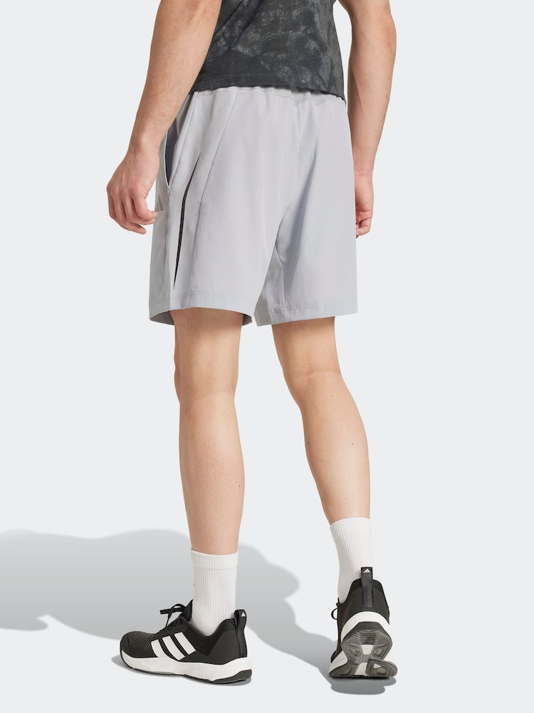 adidas Grey Tech Apparel Shorts - Image 2 of 6