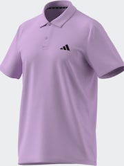 adidas Purple Train Essentials Training Polo Shirt - Image 2 of 3