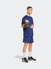 adidas Blue Tech Apparel Shorts - Image 3 of 6