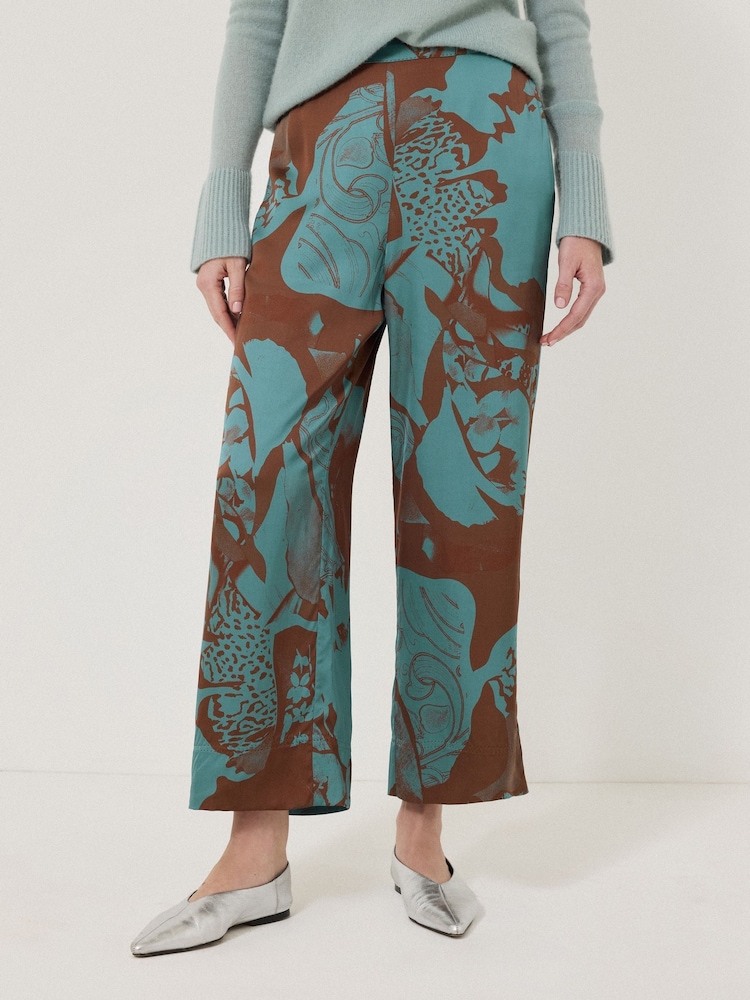 Jigsaw Blue Collage Stitch Detail Trousers - Image 1 of 7