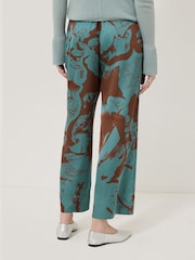 Jigsaw Blue Collage Stitch Detail Trousers - Image 5 of 7