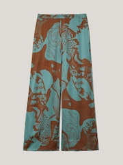 Jigsaw Blue Collage Stitch Detail Trousers - Image 6 of 7