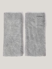 Jigsaw Grey Halo Cashmere Winter Mittens - Image 2 of 5