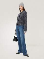 Jigsaw Grey Halo Cashmere Winter Mittens - Image 5 of 5