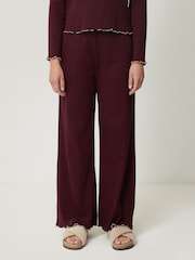 Jigsaw Red Pointelle Trousers - Image 1 of 5