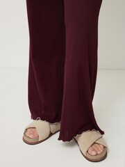 Jigsaw Red Pointelle Trousers - Image 2 of 5