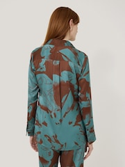 Jigsaw Blue Collage Stitch Detail Shirt - Image 5 of 7