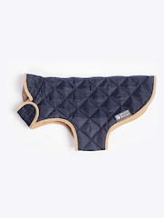 Danish Designs Navy Quilted Dog Coat - Image 4 of 5