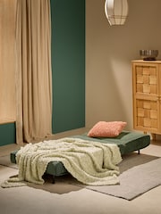 MADE.COM Olive Green Corduroy Haru Single 1 Seater Sofa Bed - Image 2 of 6