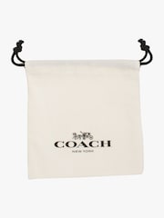 COACH Gold Tone Pearl Multilayer Charm Necklace - Image 3 of 3