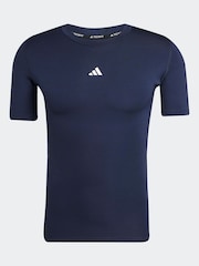 adidas Blue TECHFIT Compression Training T-Shirt - Image 6 of 6