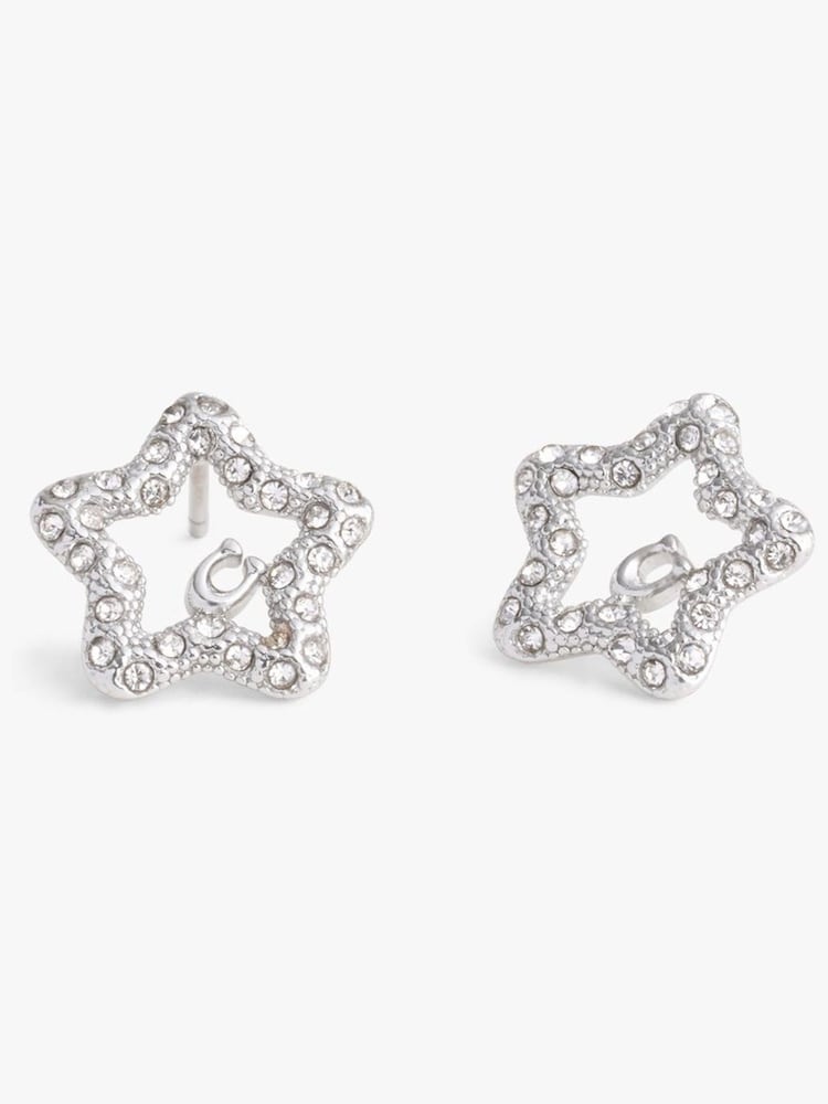 COACH Tone Signature Pavé Star Stud Earrings - Bild 1 von 3