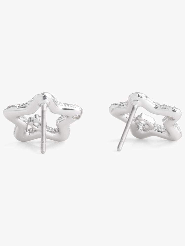 COACH Tone Signature Pavé Star Stud Earrings - Bild 2 von 3