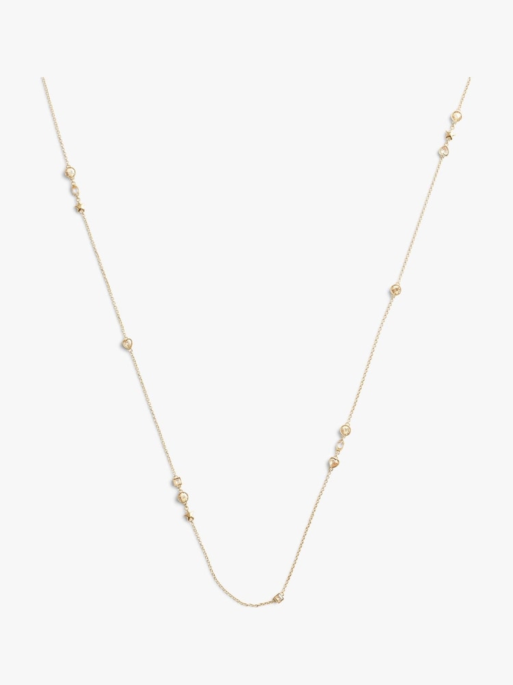 COACH Gold Tone Star Heart Station Necklace - Image 2 of 4