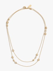COACH Gold Tone Star Heart Station Necklace - Image 3 of 4