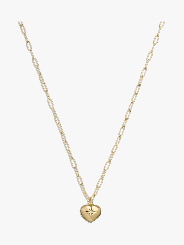 COACH Gold Tone Iconic Heart Pendant Necklace - Image 2 of 2