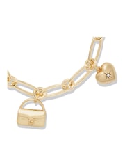 COACH Gold Tone Iconic Charm Bracelet - Image 3 of 3