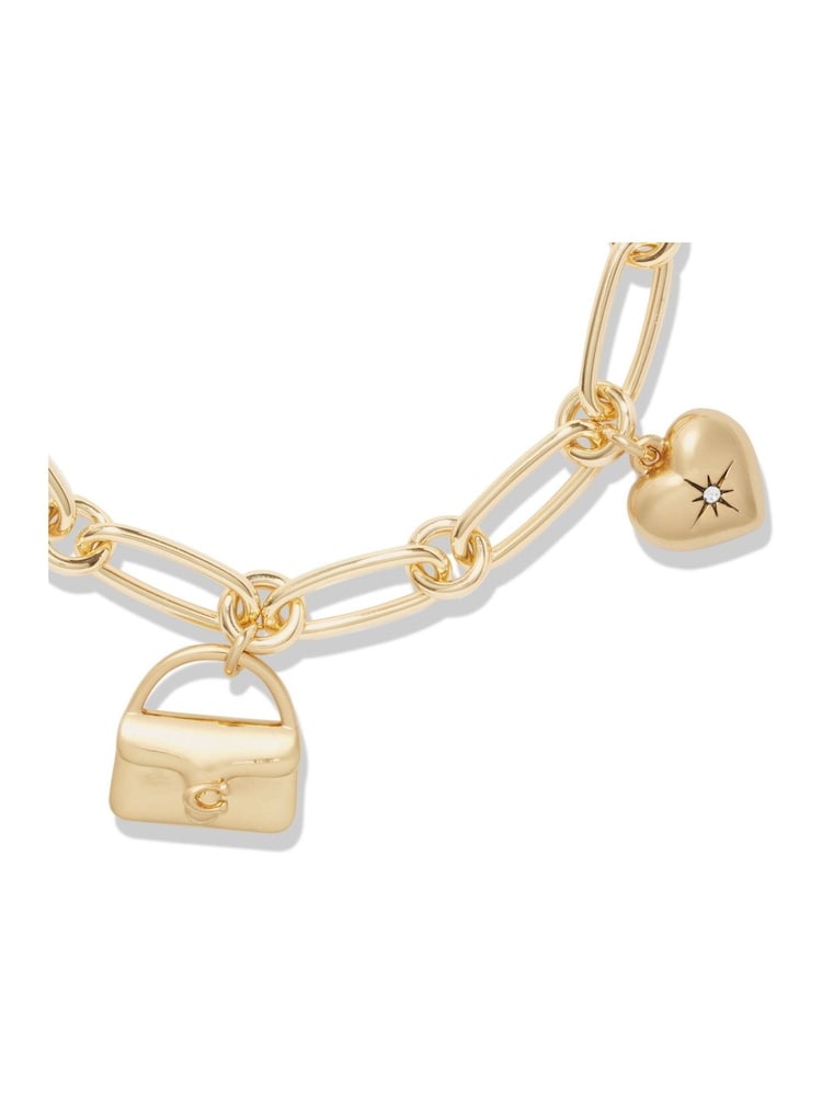 COACH Gold Tone Iconic Charm Bracelet - Image 3 of 3