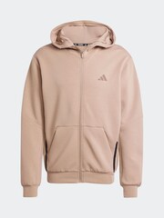 adidas Brown Designed for Training Full-Zip Track Jacket - Image 6 of 6