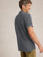 White Stuff Black Utility 100% Cotton Polo Shirt - Image 2 of 5