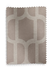 Mink Natural Geometric Print Ready Made Blackout Roller Blind - Image 6 of 6