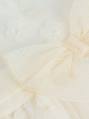 White 3D Flowers Baby Occasion Dress (0mths-2yrs) - Image 6 of 8