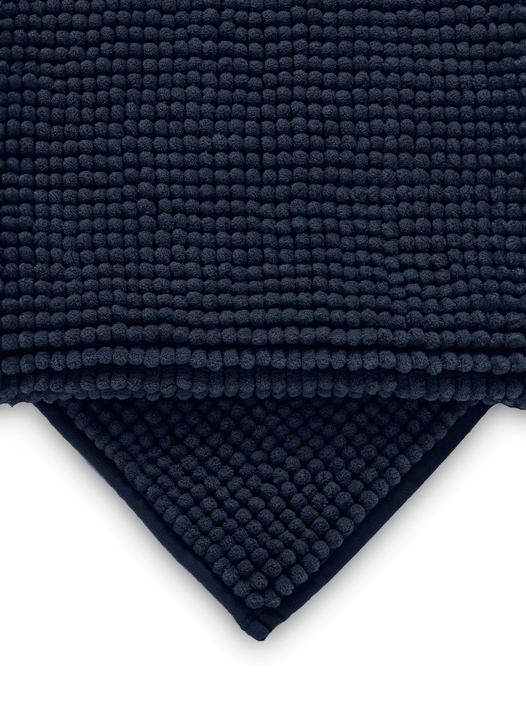 Blue Navy Bobble Bath Mat - Image 3 of 3 Blue Navy Bobble Bath Mat - Image 3 of 3